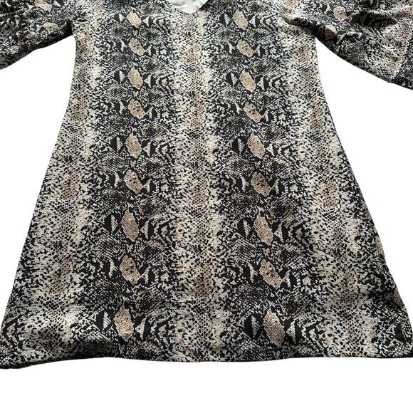 Womens Dress Size 10 Animal Print Retro Go Go Mini Office Siren Cocktail Party - Picture 2 of 9